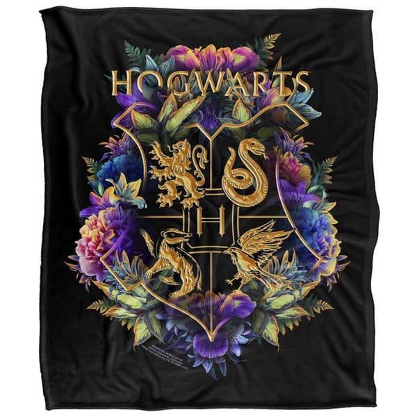 Hogwarts Legacy Filt med lövtryck