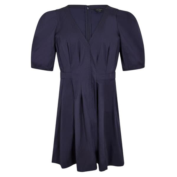 Ted Baker Dam V-ringad miniklänning med puffärm