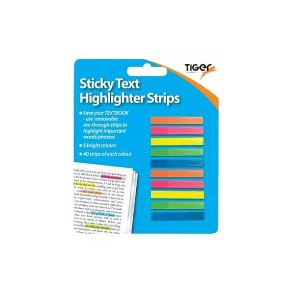 Tiger Highlighter Strips (pakke med 40 stk.)