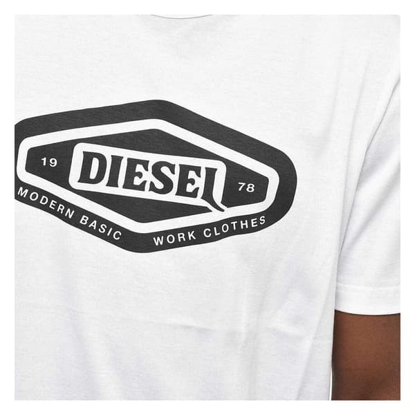 Diesel Herr Basic Logotyp T-shirt