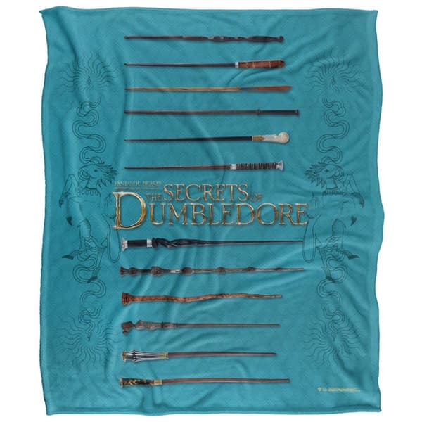 Fantastic Beasts Wands Blanket