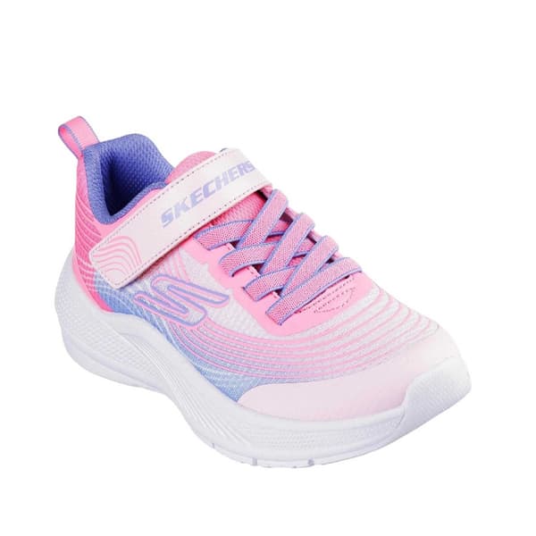 Skechers Girls Microspec Logo Mesh Trainers