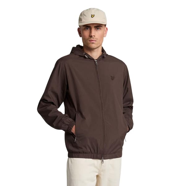Lyle & Scott Herr Tonal Eagle Hooded Bomberjacka