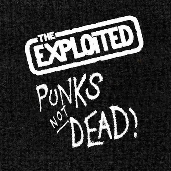 The Exploited Punks Not Dead Embroidered Wristband