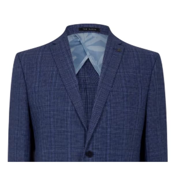 Ted Baker Mens Plaid Houndstooth Suit Jacket