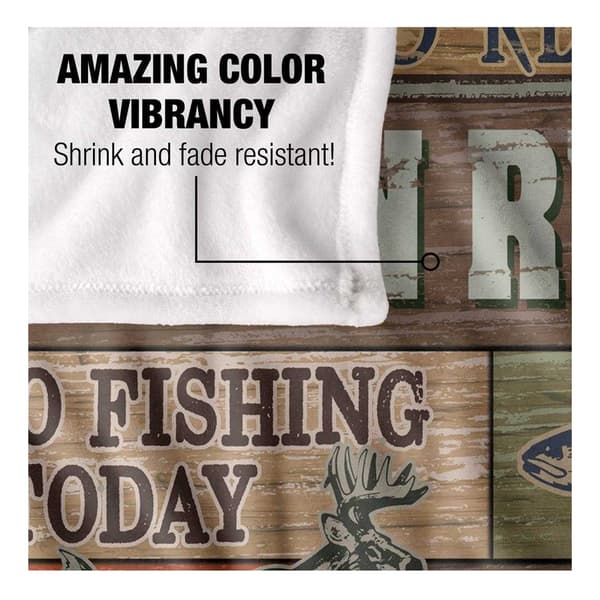 JQ Licensing Silky Cabin Rules Supersoft Blanket