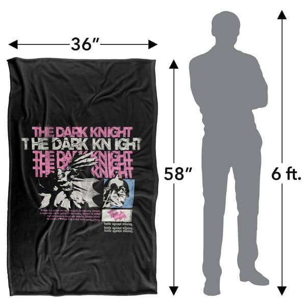 Batman: The Dark Knight Panels Soft Touch Blanket