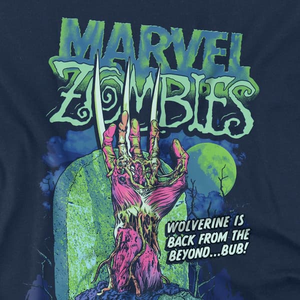 Marvel Zombies Miesten Wolverine Grave T-paita