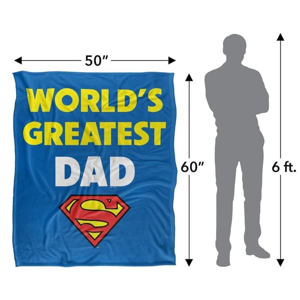 Superman World´s Greatest Dad Blanket