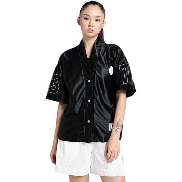 Puma Dam Tryckt Overshirt med Avslappnad Passform