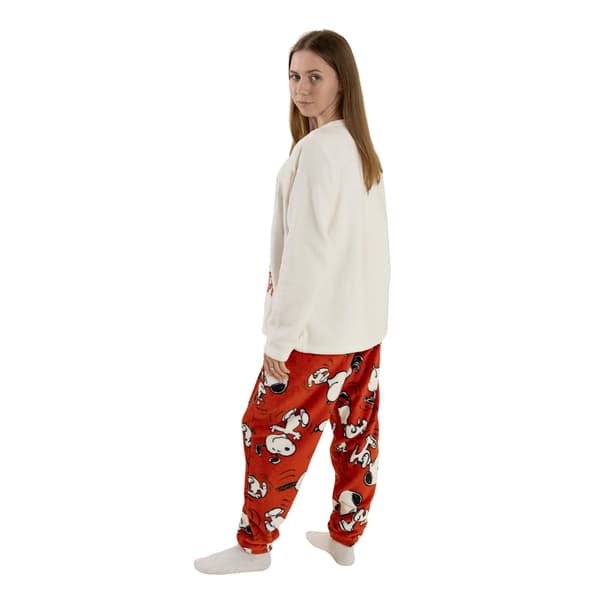Peanuts Langt pyjamasæt til kvinder/damer med Snoopy