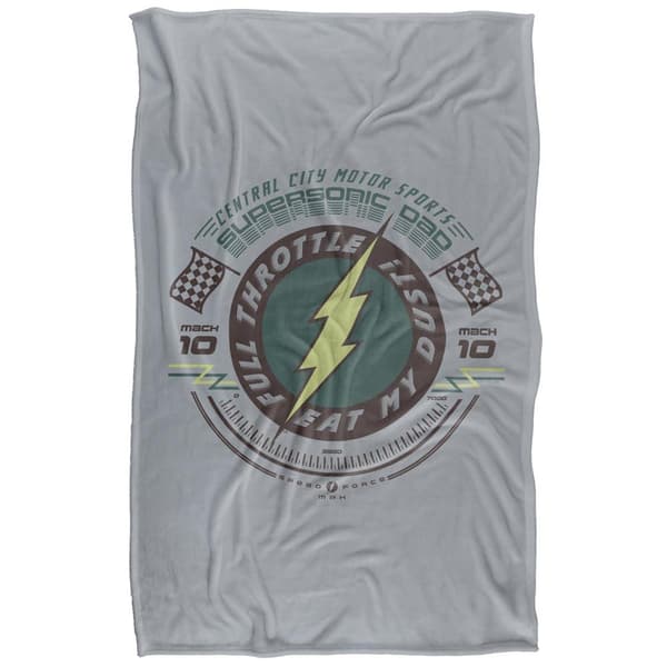 The Flash Supersonic Dad Fathers Day Blanket