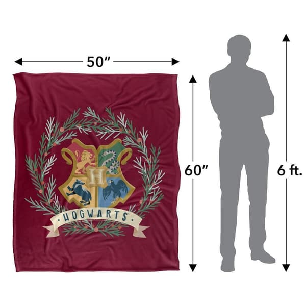 Harry Potter Hogwarts Crest Christmas Throw