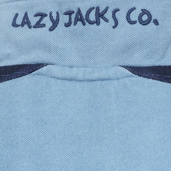 Lazy Jacks Mens Contrast Panel Pique Sweatshirt