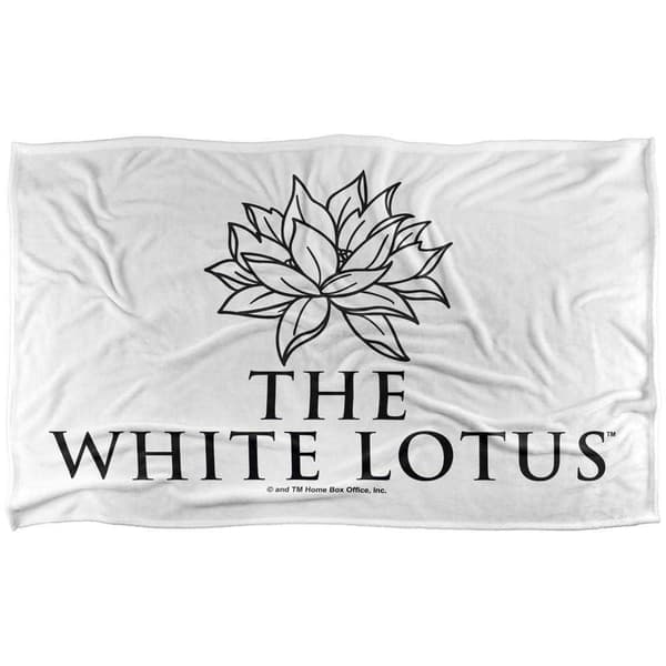 The White Lotus Stacked Logo Soft Touch Blanket