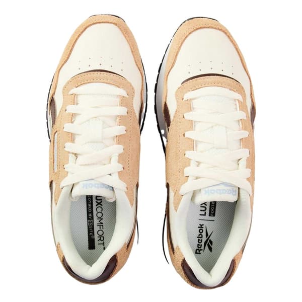 Reebok Mens Glide Leather Flat Trainers