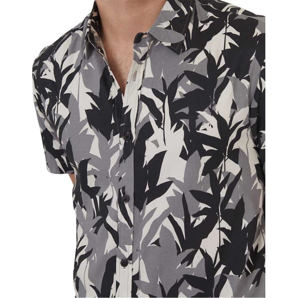 Threadbare Mens Leaf Print Regular Shirt