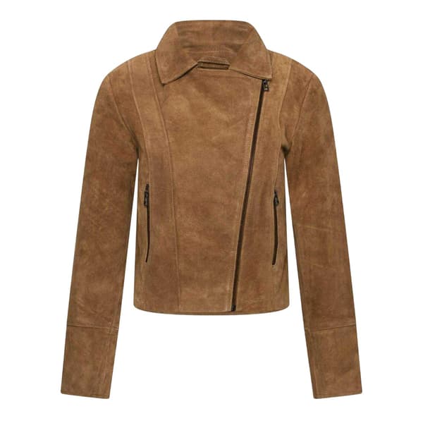 Elle Dam/Dam Suede Bikerjacka