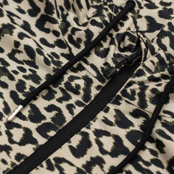 Gelert Dam Leopardmönstrad Vattentät Oversized Jacka