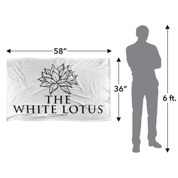 The White Lotus Stacked Logo Soft Touch Blanket