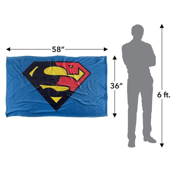 Superman 1993 Shield Soft Touch Blanket