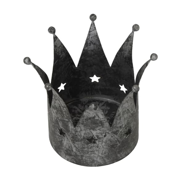 Hill Interiors Antique Crown Candle Holder