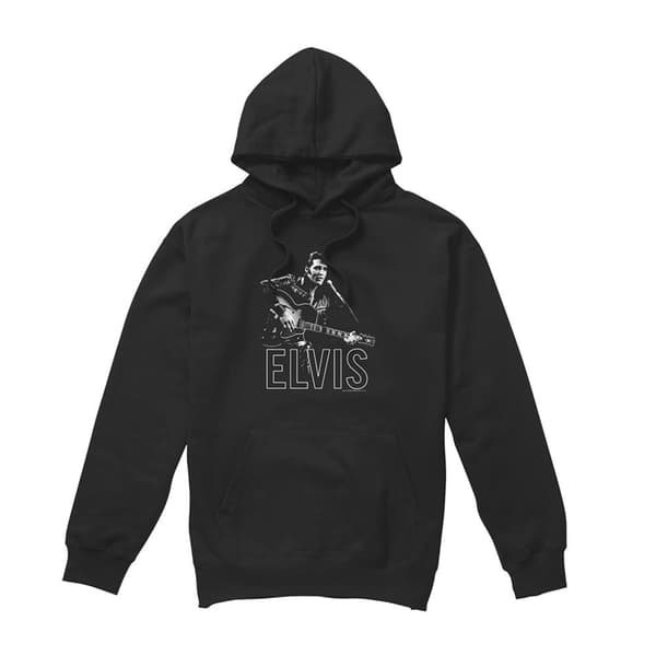 Elvis Presley Unisex Vuxen Gitarr Hoodie