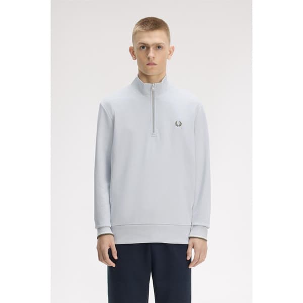 Fred Perry Herr Logo Half Zip Tröja
