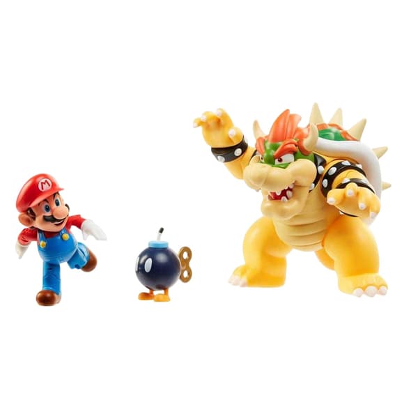 Super Mario Lava Battle Actionfigurset