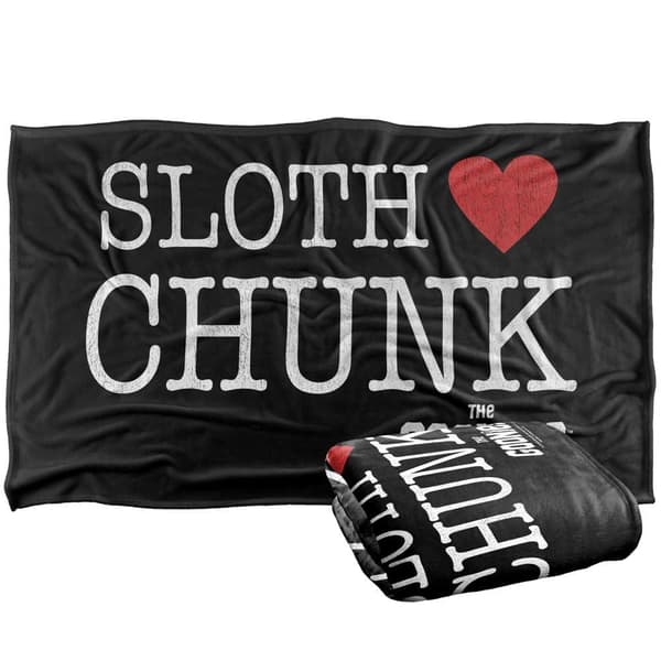 The Goonies Chunk Heart Sloth Blanket