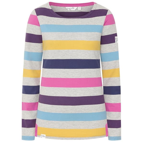 Lazy Jacks Dam/Dam Breton Multi Stripe Långärmad Topp