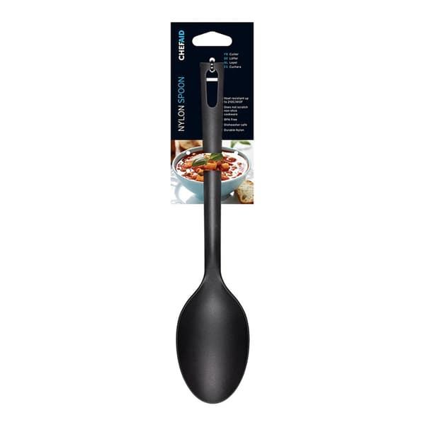 Chef Aid Nylon Spoon Black
