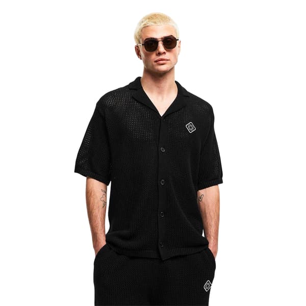Belier Mens Plain Short-Sleeved Shirt