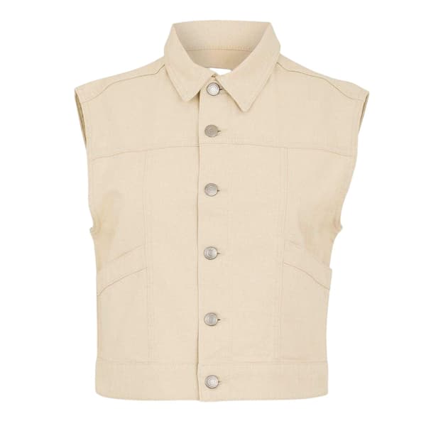 Threadbare Dam/Kvinnor Lucky Ärmlös Jeansjacka