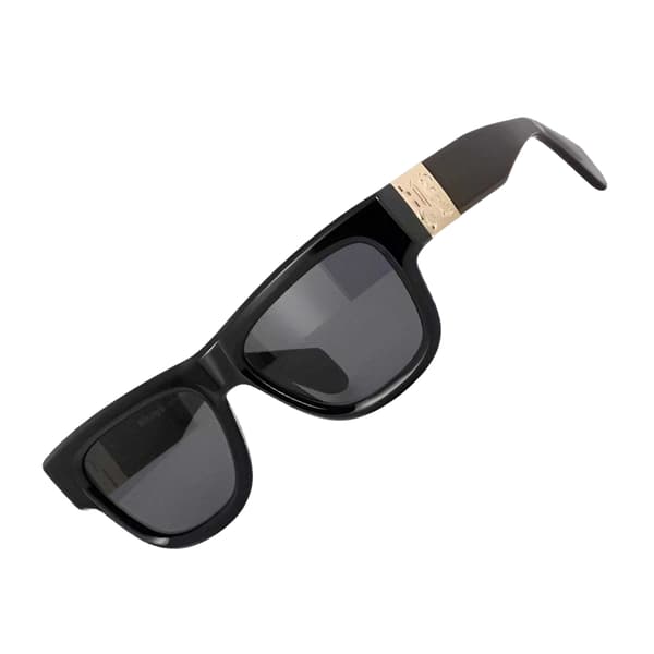 Palm Angels Mens Merrill Rectangular Gold Detail Sunglasses