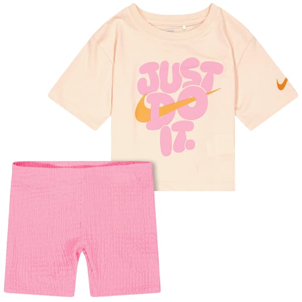 Nike Childrens/Kids Logo Top & Bottom Set