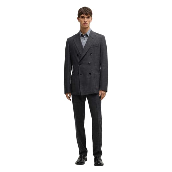 Boss Mens Geometric Regular Formal Shirt
