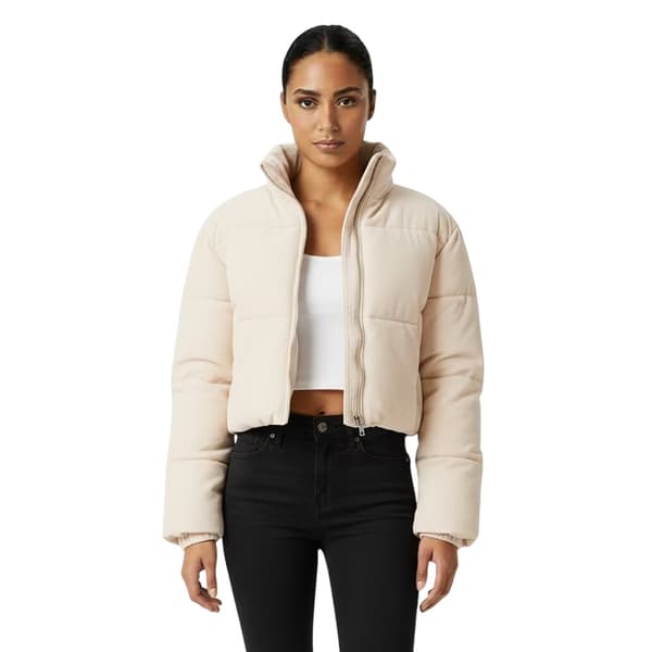 Jack Wills Dam Isolerad Kort Avslappnad Passform Pufferjacka