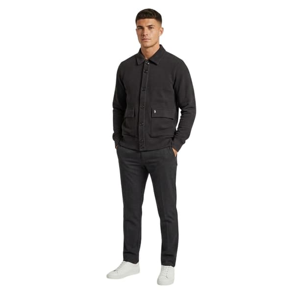 Luke Mens Cribbs Ribbstickad Kofta