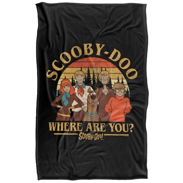 Scooby Doo Mountain Scene Soft Touch Blanket