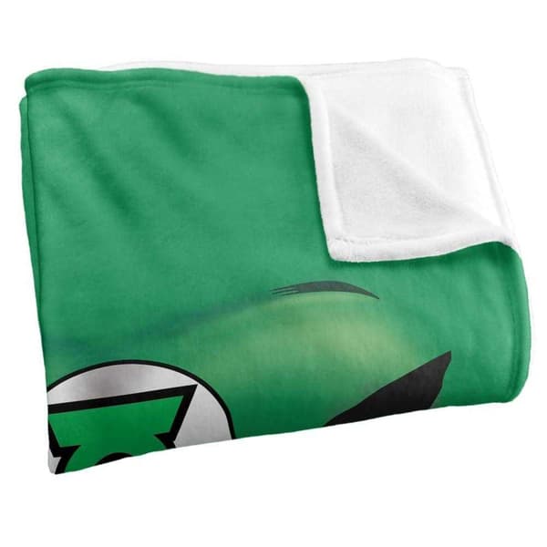Green Lantern Chest Print Soft Touch Blanket