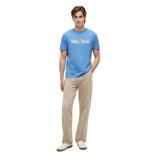 Tommy Hilfiger Herr Sommar Brösttryck Regular T-shirt
