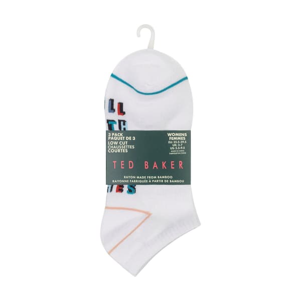 Ted Baker Naisten Bambu Nilkkasukat (3 kpl pakkaus)