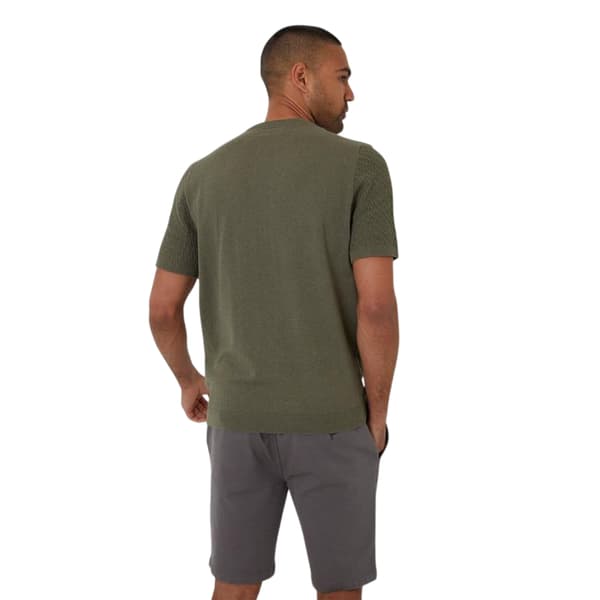 Threadbare Herrar Texturerad Ribbstickad Normal T-shirt