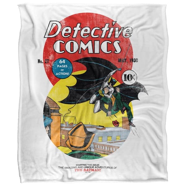 Batman Detective Comics Cover Soft Touch 90th Anniversary Blanket