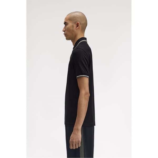 Fred Perry Pikétröja med dubbla ränder för män