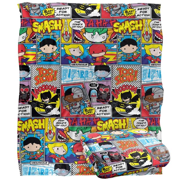 Justice League Chibi Comic Collage Filt