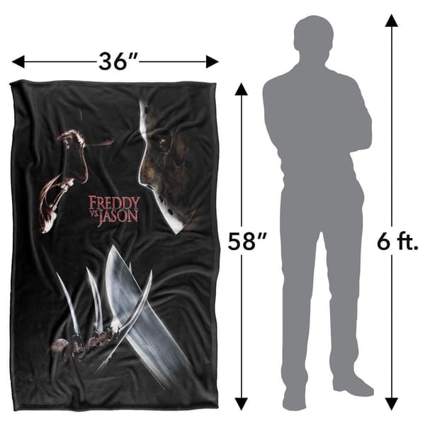Freddy Vs Jason Graphic Print Blanket