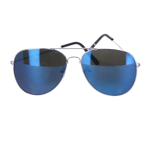 Smiffys Mirrored Glass Pilot Sunglasses
