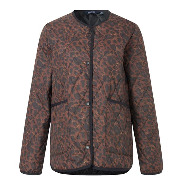 Regatta Dam/Dam Maia Leopardmönstrad Quiltad Jacka